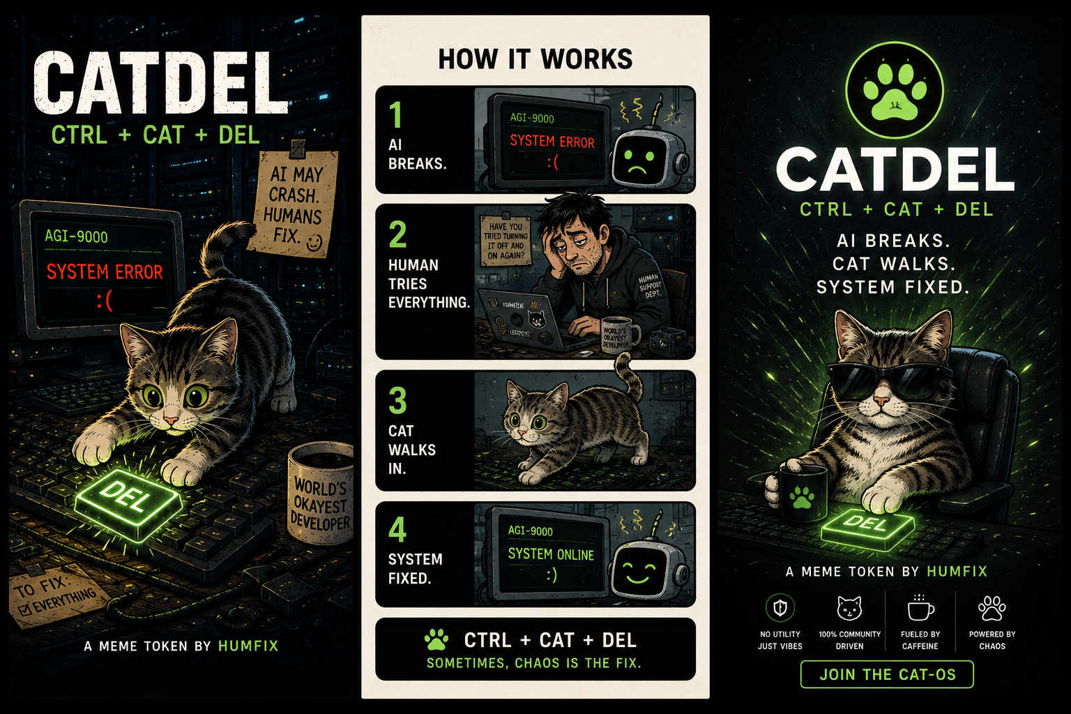How the CTRL plus CAT plus DEL recovery protocol works